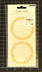 Crate Paper SNOW and COCOA Adhesive Gold Wreaths or Gold Glitter Snowflakes