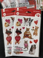 9 – Packages Sticker Valentines Hearts XO Pet Love Sports- 274 Stickers Total