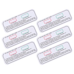 UV Uvc Detector Test Card 6pcs Reusable UVC Intensity Strip