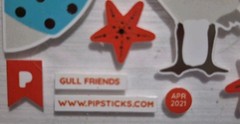 Pipstick Sticker Sheet 4×4 called » Gull Friends» From Apr 2021