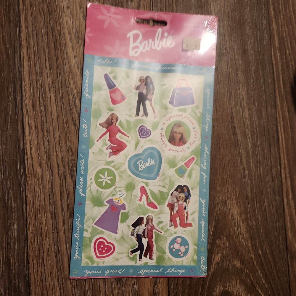 Mattel 199 Barbie Forever Friends Sticker Sheets New Punch/Michel And Company #2