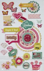 Basic Grey ~Knee highs Bow ties~ Designer Chipboard Scrapbook Flowers 👑 Frames