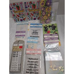 Scrapbooking Card Making Supply Lot Colorbok Vellum Rub-ons Christmas Birthday