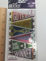 Cheer Scrapbook Stickers Lot K & Company Sticko Karen Foster Cheerleader Varsity