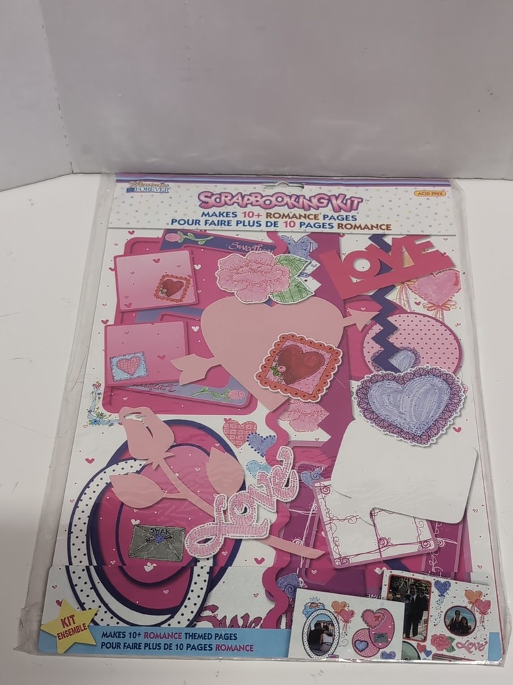 Memories Forever Vintage Scrapbook Kit, Romance, Valentine’s 1999