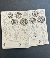 Stampin’ Up! Wood Embellishments, Paper Pumpkin 5 Yr Anniversary Gift, 2 Packs