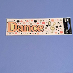 CLOUD 9 By Fiskars Epoxy Rain Drop ~Dance ~ Dancer Music Note Scrapbook Stickers