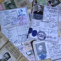 20+piece vintage style￼ID card ) Lot Junk Journal Ephemera read description