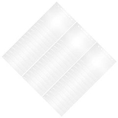 50Pcs DIY Scrapbook Page Covers Transparent Protective Refill Sheets with Holes
