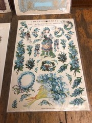 Vintage Victorian Design adhesive decals Sands Films London 4 sheets RARE!!