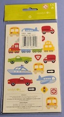 Sandylion Transportation Multicolor Stickers 2 Sheets 76 Stickers SORG8