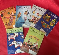 Vintage 1970’s Pack-o-Fun Scrap Craft Books Lot of 25