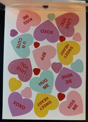 RECOLLECTIONS VALENTINE’S DAY STICKER BOOK 263 PC STICKERS 12 SHEETS ROMANCE