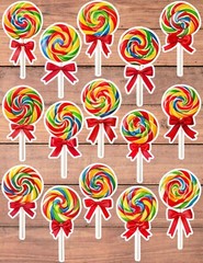 Rainbow Lollipop Die Cut Vinyl Stickers Set Scrapbooking Laptop Waterbottle