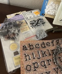 Scrapbook Card Making Embellishment Lot Pins Letters Stickers Buttons More