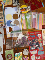 Large Mixed Lot of Metal Paper Thick Cardboard Scrapbooking Accents – includes