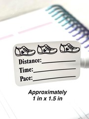kcpearls creates Run Walk Tracker Stickers For Planners Calendars Journals Mi…