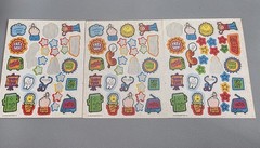 Hallmark 1979 Vintage Sticker Sheet Lot Cute Colorful Planner Calendar 70s Style