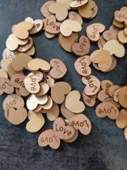 Small Rustic Wooden Love Hearts – 10mm & 15mm – Craft Packs 50–500