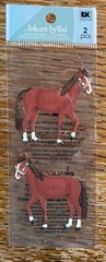 Jolees Mini Cute Horses Farm Animals Brown Country Ranch Scrapbook Stickers