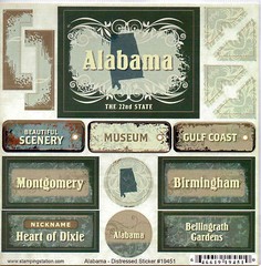 Stamping Station Distressed Stickers MANY Varieties States/Cities~Nice!~Unique