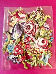 Anna Griffin Delicate Floral Engravings 30 3D Stickers +5 Recollection Tag/Minis