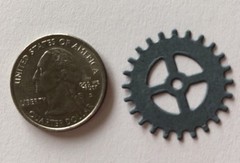 GEAR/SPROCKET Die-Cut (9pc)Steampunk•Cog•Clock Hands•Machine•Antique•Wheel