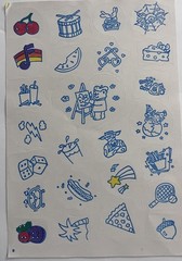 Color Me Sticker Sheets Y2K Lot of 6 Some Colored Some Missing – AS IS VTG
