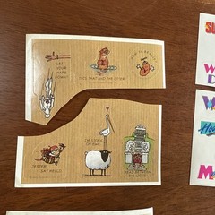 Vintage HALLMARK Brand LOT 85 STICKERS Vintage 80’s 1983 1984 1986 Htf Rare