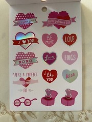 RECOLLECTIONS VALENTINE’S DAY STICKERS 216 PC STICKERS 12 SHEETS ROMANCE