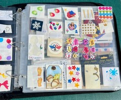 Crop In Style Binder With Lots Of Stickers ~ 18 Sheets full ~ Purple Binder