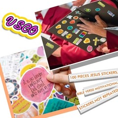 Faith Verse Stickers: 100 Inspirational Waterproof Decals for Stylish Journaling