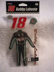 EK Success Bobby Labonte #18 Nascar Scrapbooking stickers suit cap
