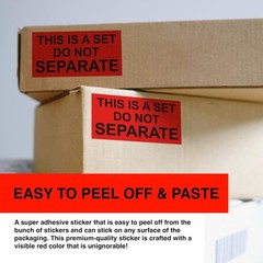 Do Not Separate Labels – 1in x 2in, 500/Roll, 20 Rolls in Fluorescent Red Orange