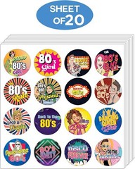 80’s Girl Stickers (20 Sets X 16 Designs)