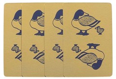 Vintage 80’s Blue White Ducks Scrapbook Decor Art Cards Collage Making Crafts