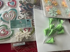 LOT #942 – RARE 3D STICKERS HEARTS STARS SWIRLS &FLOWERS JOLEE’S & MORE