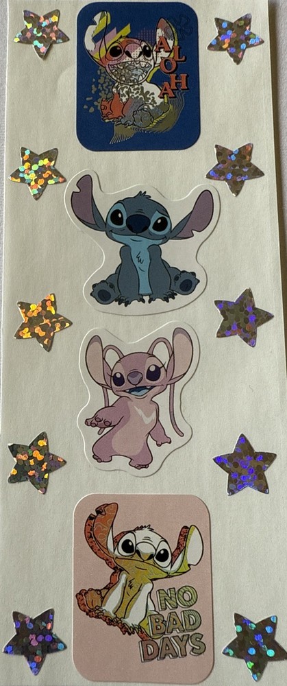 STITCH Stickers(14pc)Hawaiian Girl•Cartoon•Lilo•Disney•Fugitive Alien•Stars•￼