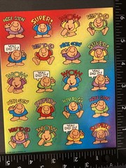 Vintage ZIGGY & Friends Sticker Sheet Scrapbook Planner Craft Stickers