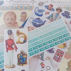 John Grossman Gifted Line Sticker Sheets Victorian Baby Wedding Toys – 11 Sheets