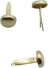 300 Pieces 6Mm round Gold Brads, Paper Fasteners Metal Brads with Storage Box, P