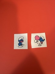 Vintage SMURFS Scratch and Sniff Matte Stickers – BUBBLE GUM