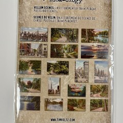 TH94028 IdeaOlogy Vellum Scenes 18 pc. Assortment Transparent Postcard Scenes