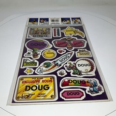 DOUG – Vintage 80s Celebrity Stickers Self-Adhesive/Removable by Mark I