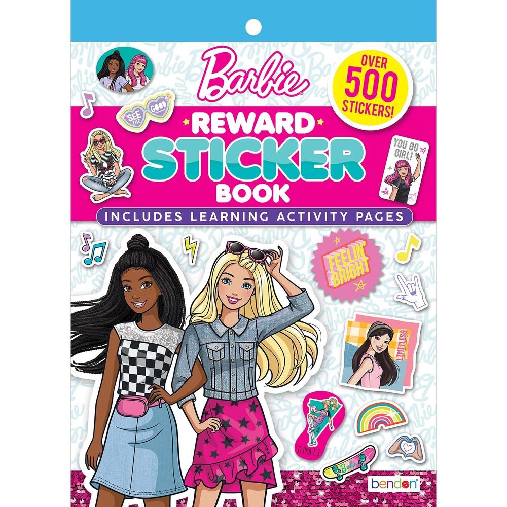 Barbie Reward Sticker Pad With 500 Stickers And 16 Certificates For Kids