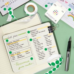 4000 Pack Green Dot Stickers, 1/2 inch Round Circle Label 4 Rolls Permanent A…