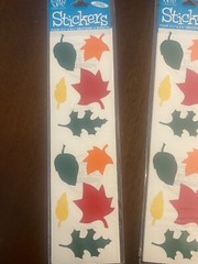 FRANCES MEYER Autumn Leaf Stickers Lot Of 4 Pkgs Vtg NIP 2 Sheets Per Pkg