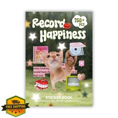 Bomichi Cat Y2K Sticker Book Journal Scrapbook
