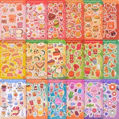 Scented Stickers for Kids – 1500+ Scratch & Sniff Food Theme, 72 Sheets, Classro