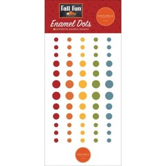 Crafts Enamel Dots CB Fall Fun Red Orange Gold Blue Green